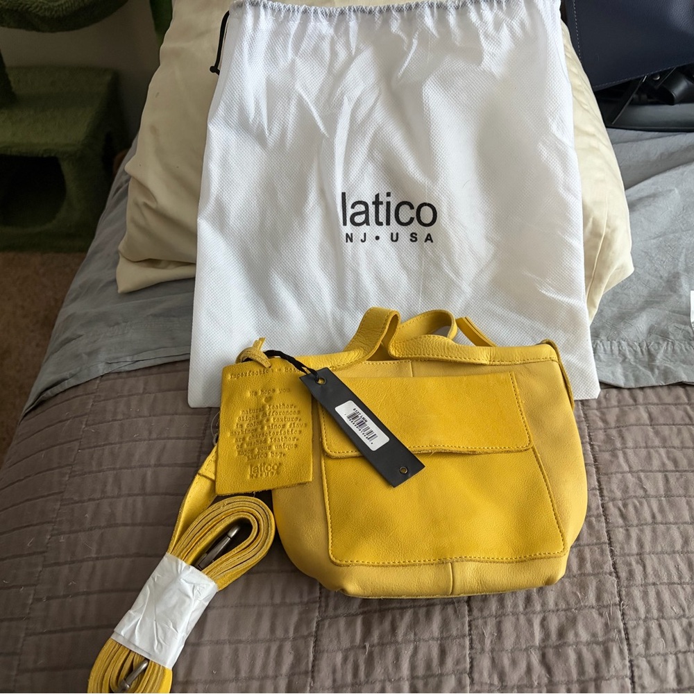 Latico Women's Mini Yellow Leather Bag